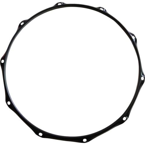 Black color 14inch 6hole/10 hole iron snare drum rim drum hoop/up and down drum hoop