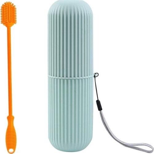 Bottle Brush Bottle Cleaner for Your Hydro Flask, Sports Bottle with Portable Toothbrush Kits Case Cup Storage Box