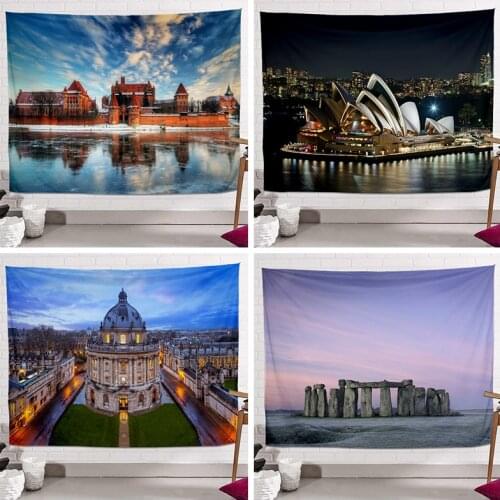 Scenery Wall Hanging Landscape Tapestry Wall Cloth Beach Mat Home Decoration Aesthetic Room Decor Decoration Mural Hippie Tapiz