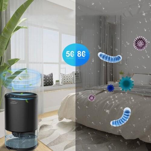 1000ml Mini Dehumidifier Portable Quiet Electric Household Dehumidifiers Low Noize for Bedroom Bathroom Home Trailer Wardrobe
