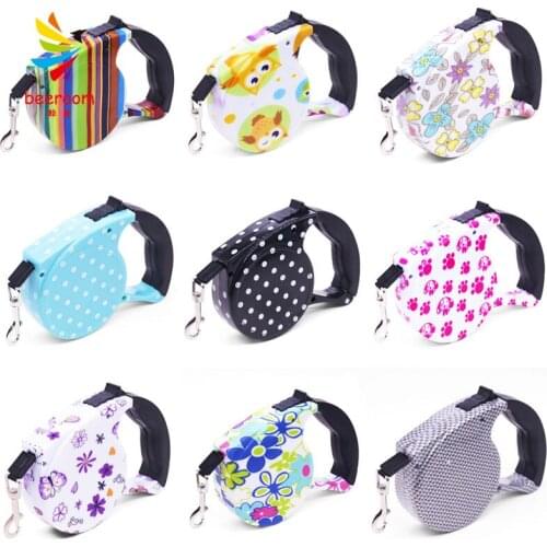 5M Retractable Dog Leash Automatic Flexible Dog Leash Dogs Cat Traction Rope Leashes For Small Medium Dogs Pet Products