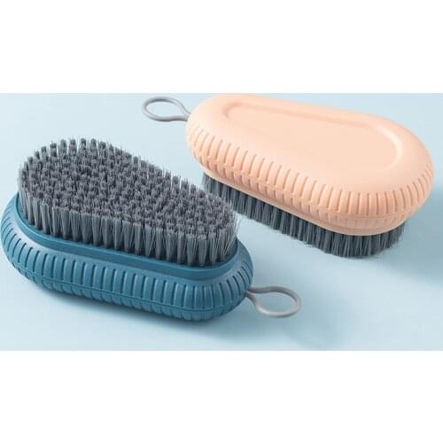 Handle Laundry Brush Household Simple Clothes Shoes Cleaning Brush Plate Brush Multifunctional Soft Shoe Brush Cleaning Tools