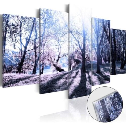 Glass acrylic paintings-Autumnal Glade [Glass] - 200x100 cm