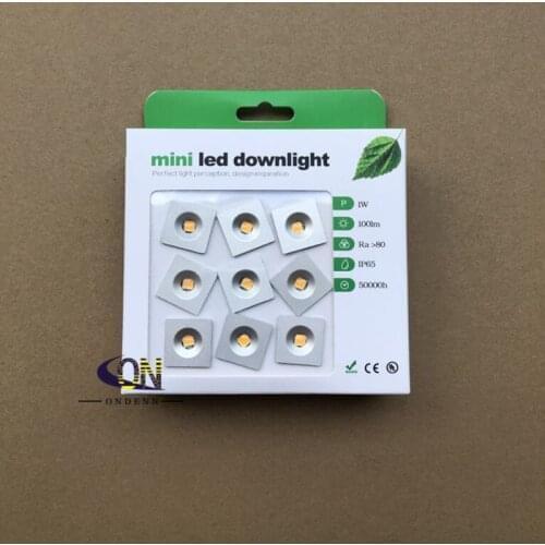 Waterproof IP65 Indoor Outdoor DC12V 1W LED Downlight MINI LED Spotlight LED Cabinet Light Aluminum CE New Design Square Round