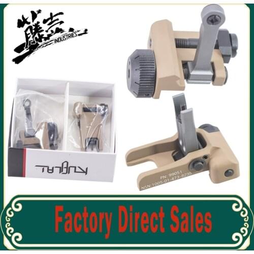 Tactical Style Flip Up Folding Iron&Front Rear Sight For MK18 AEG HK416 M4 Airsoft Gel Blaster Hunting Paintball Accessories