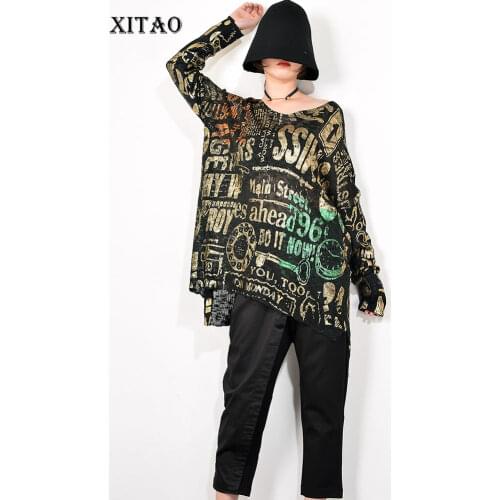 XITAO Women's V-Neck Pullovers