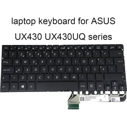 Replacement keyboards UX430UQ backlit keyboard for ASUS zenbook UX 430 UA UN PO Portuguese black 0KNB0 2627PO00 NSK WBLBU sale