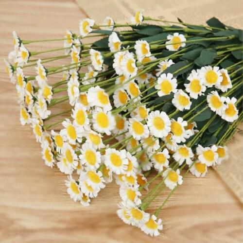 1 Bouquet 15 Heads Artificial Daisy Flower Home Wedding Decoration 2.5 cm head Multi color handmade EVA Daisy Flower sunflower