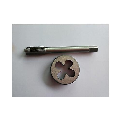1pc HSS M11 X 1.5mm Plug Left Tap and 1pc M11 X 1.5mm Left Die Threading Tool