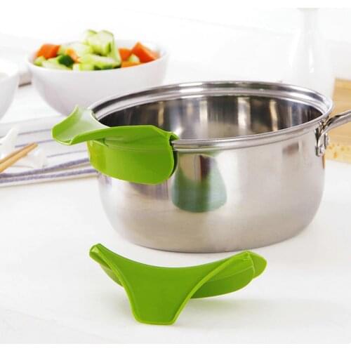 Anti Leakage Environmental Protection Cooking Tool Kitchen Gadget Food Grade Silicone Arc Design Cookware Parts 1 Pcs
