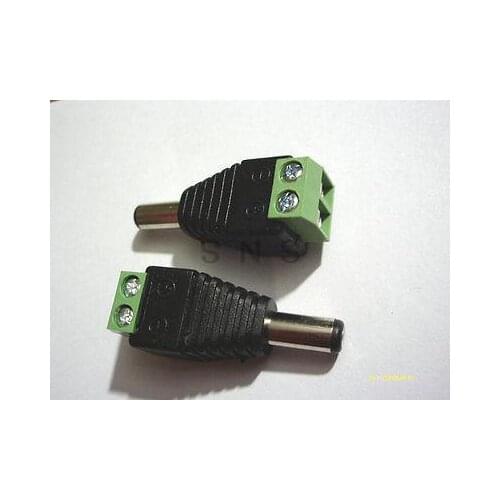 10pcs 5.5x2.1mm DC Power Plug Male Removable Terminal Block Adapter Connector
