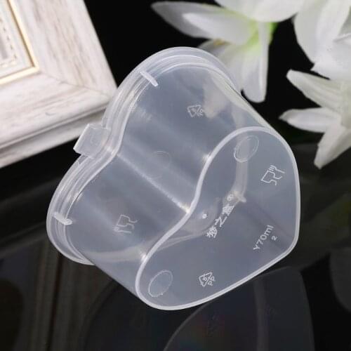 10Pcs Disposable Jello Shot Cups Set Of 70ml Heart Shaped Sauce Pot Container With Conjoined Lid Slime Storage For Ketchup 37MF