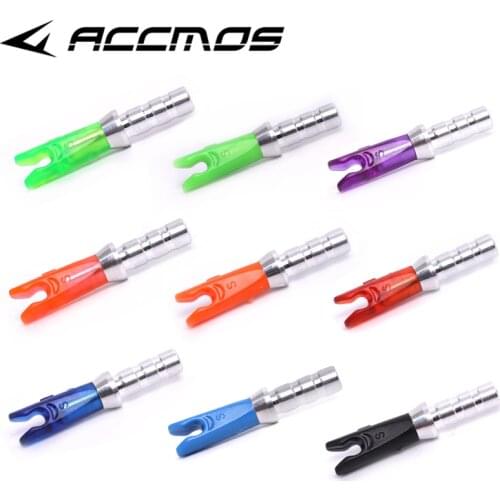 50pcs Archery Arrow Pin Nock for ID3.2/4.2/5.2/6.2.8.0mm Carbon Arrows Fiberglass Arrow Shaft Bow Arrows Shooting arco recurvo