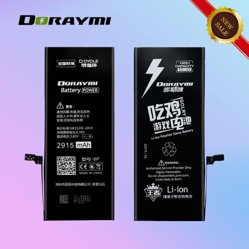 DORAYMI High Capacity 2915mAh Battery for iPhone 6 iPhone6 Plus Mobile Phone Batteries Lithium Polymer Bateria Replacment