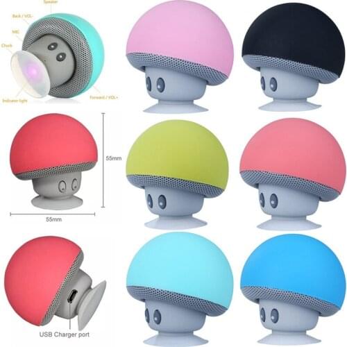 Wireless Sport Outdoor Portable Mini Mushroom bluetooth Speakers bluetooth Speaker with Mic For iPhone, Samsung ,and Smart phone