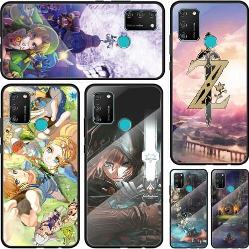Adventure Of Link Tempered Glass Cover For Honor 30 20 10 9X 8X Lite Pro Plus Silicone Phone Case Coque Shell