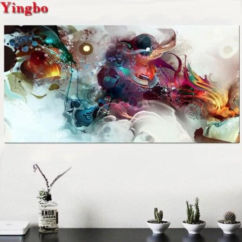 DIY Diamond Painting Colorful abstract Picture of Rhinestones Diamond Embroidery Canvas Art Landscape Diamond Mosaic Home Decor