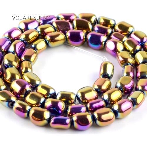 Natural Irregular Multicolor Hematite Stone Round Loose Beads For Jewelry Making 5-8mm Spacer Beads Fit Diy Bracelets Accessory