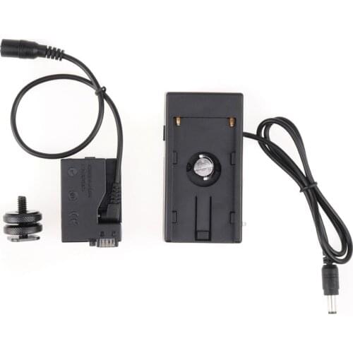 LP-E8 Dummy Battery Plate+F970 Battery Adapter Mount Plate For Canon EOS 550D 600D 650D 700D Kiss x7i x6 x5 x4