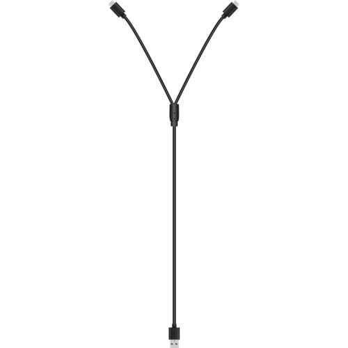 Data Cable Power Charging Cables USB to 2x Type-C 1M Line for DJI OSMO Pocket 2 Handheld Gimbal Camera Expansion Accessories