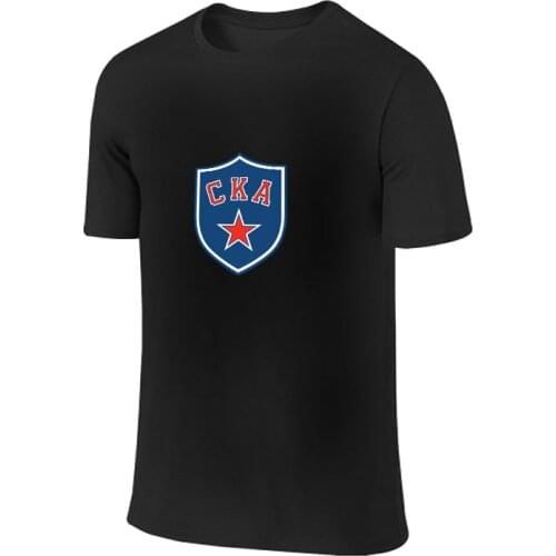 KHL ice hockey team logo printed Short T shirt for men plus size SKA