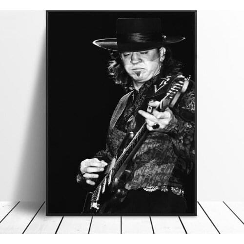 Stevie Ray Vaughan Classic Rock Canvas Painting Art Print Poster Picture Wall Modern Minimalist Bedroom Living Room Decoration