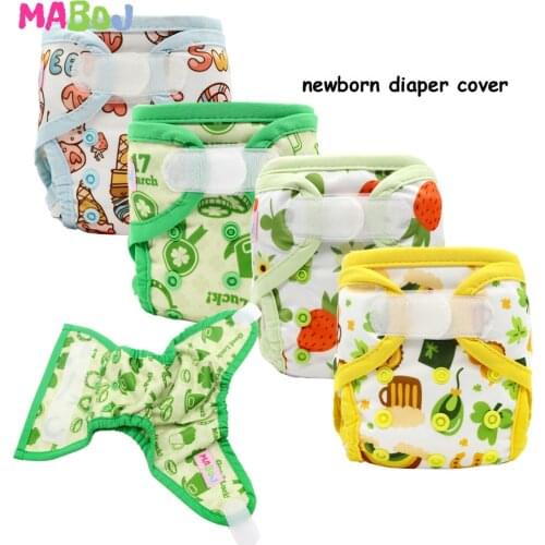 MABOJ Newborn Diaper Cover Wrap Cloth Diaper Cover Newborn Nappy PUL Waterproof Washable Diapers Snap down Rise Dorpshipping