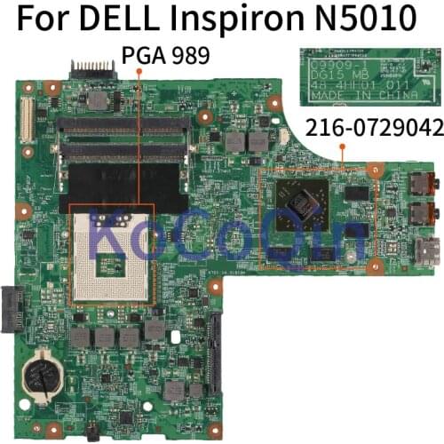 Laptop Motherboard For DELL Inspiron 15R N5010 Notebook Mainboard CN-0K2WFF 0K2WFF 09909-1 HM57 216-0729042 DDR3