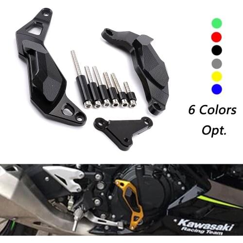 Motorcycle CNC Aluminum Engine Protector Cover Slider Fall Protection For KAWASAKI Ninja400 Ninja250 2017-2018 Z400 2019