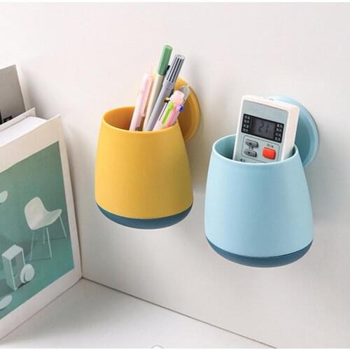Toothbrush Holder Punch-free Wall Mount PP Home Self Adhesive Toothbrush Stand Tooth Brush Container Storage Rack for Bathroom