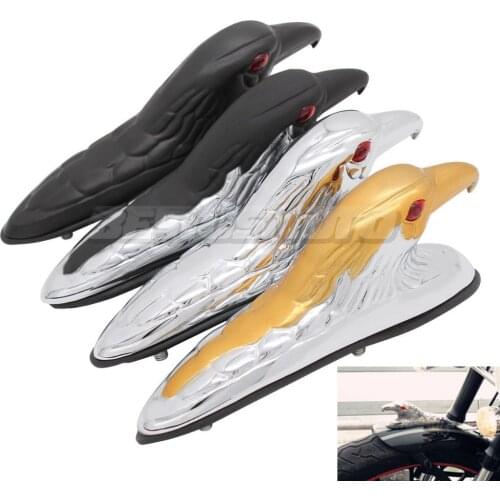 4 Color Eagle Head Shape Design ATV Front Fender Frame Ornament Front Fender Accent Piece For Motorcycle Motorbike Car Bonnet