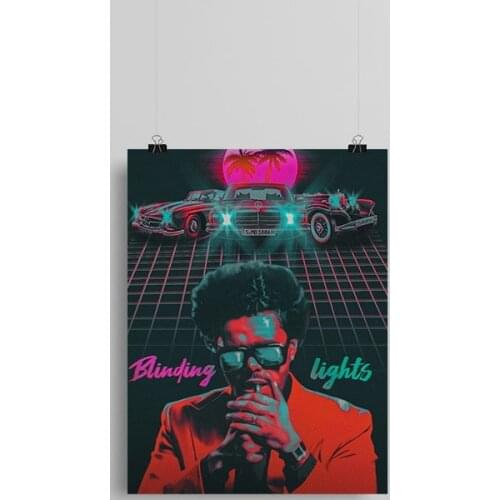 Hot New Poster The Weeknd Retro Vintage Style Canvas Poster Painting Wall Art Decor Living Room Bedroom Study Home Decoration