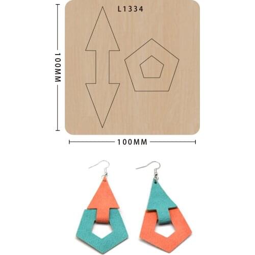 Cutting Mold Wood Dies New Design Craft Die Beautiful Earring Decoration Scrapbooking Paper Card Craft