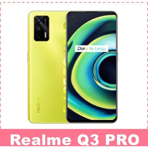Realme Q3 PRO Dimensity 1100 5G Smartphone 6.43 Inch 120Hz AMOLED screen 64MP 4500mAh Battery 30W Fast Charge Google play