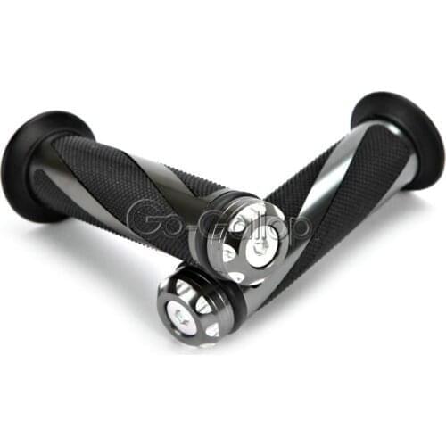 7/8" Universal Motorcycle Handle Bar End Caps Gel Hand Grips Sports Bike For Honda Suzuki Kawasaki Yamaha