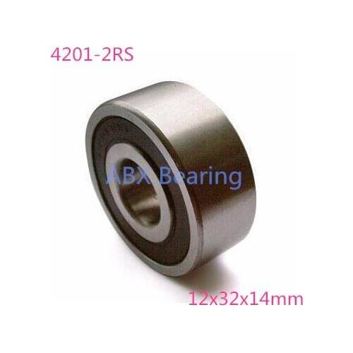2pcs/lot 4202-2RS 4203-2RS 4204-2RS 4205-2RS 4206-2RS 4207-2RS 4208-2RS 4209-2RS double row deep groove ball bearing