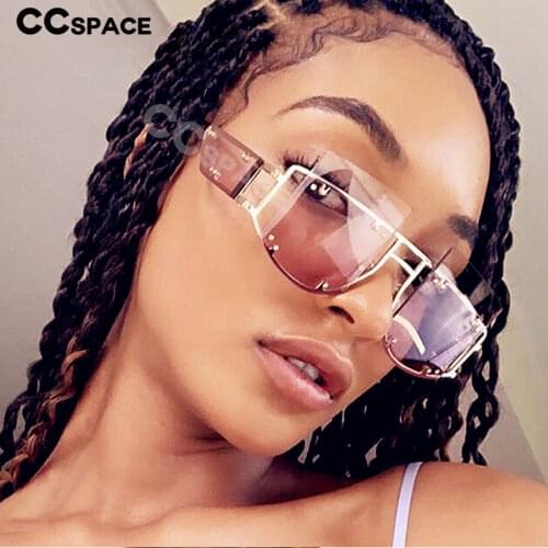 47189 Rivet Personality Sunglasses Men Women Fashion UV400 Glasses