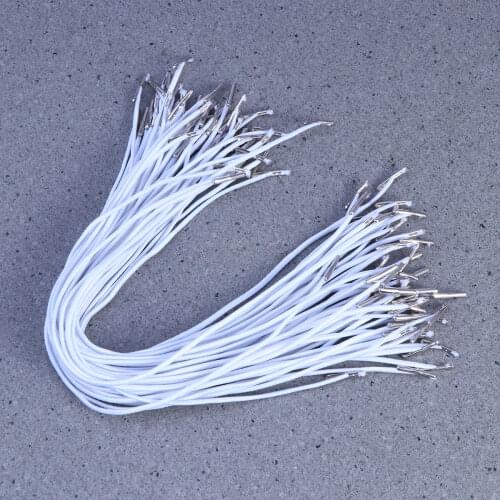 50PCS Elastic Barbed Cords Elastic Loop Stretch Round String with Metal Barbs Barbed Fastener for Mask Making Book Binding