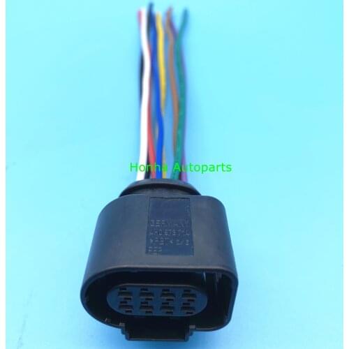 AMP 8 Pin Female Car Front/Back Bar Radar Harness Connector Gearbox Plug For Volkswagen Sagitar Magotan Golf 4H0 973 714