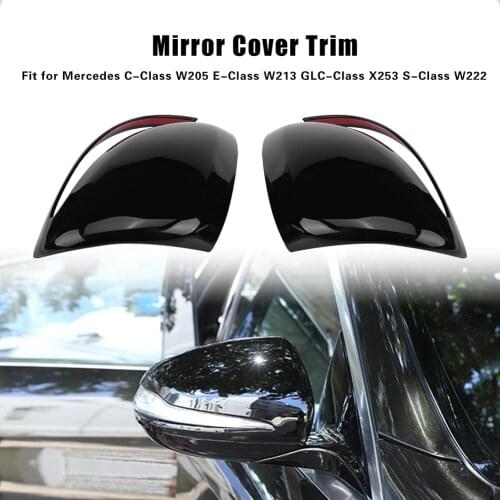 Car Rearview Mirror Shell Cover Trim for Mercedes C E S GLC Class W205 W213 W222 X253 Side Wing Mirror Housing Cover Caps