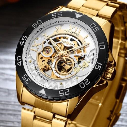 Men Watch Top Brand Luxury Automatic Mechanical Watch Men Full Steel Business Life Waterproof Hollow Sport Watches