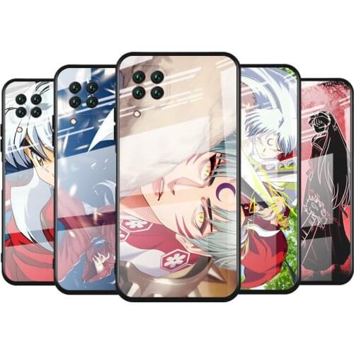 Tempered Glass Cover Anime Inuyasha Sesshoumaru For Huawei Y6 Y7 Y9 Y5P Y6P Y8S Y8P Y9A P Smart Z 2019 2020 2021 Phone Case
