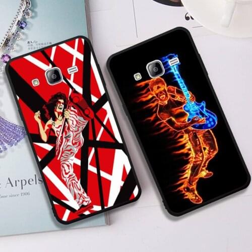 Eddie Van Halen fashion Glowing Neon Guitar Phone Case for Samsung J6 J7 J2 J5 prime J4 J7 J8 2016 2017 2018 DUO core neo M20