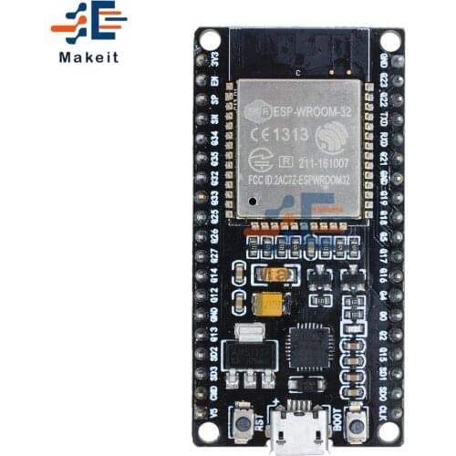 ESP32 Wroom ESP-WROOM-32 WIFI Bluetooth Development Board Dual Core CPU CP2102 Ultra-Low Power ESP32S Micro USB for Arduino