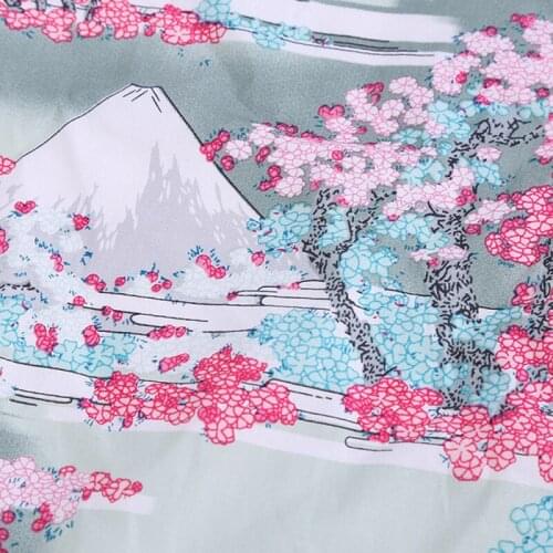Floral Pattern Cotton Fabric With Elastic For DIY Handmade Craft Quilting Women Clothing Dress Material Accessories
