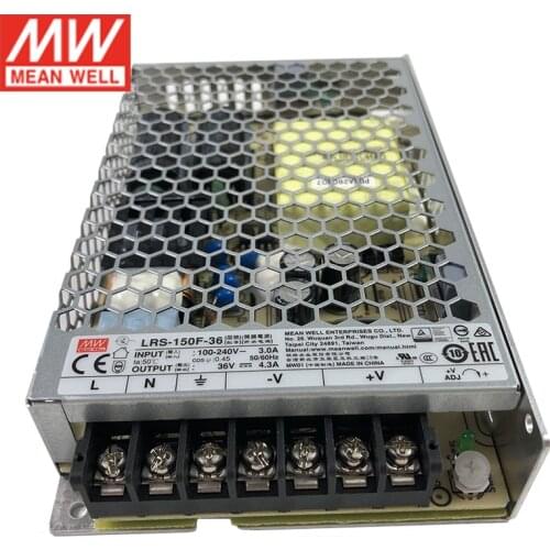 MEAN WELL LRS-150F-36 150W 36V Switching Power Supply 110V/220VAC to 36V DC 4.3A Meanwell Power Unit Replace NES/RS-150-36