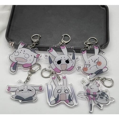 Kawaii What about Reincarnation Spider Toy Japan Anime Cartoon Acrylic Double-sided Printing Keychain Pendant for Bag Cute Gift