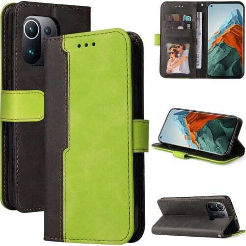 Mi 11 Pro 5G 2021 Magnetic Leather Flip Case for Xiaomi 11 Pro Retro Luxury Wallet Card Slot Business Cover Mi 11 Pro Case