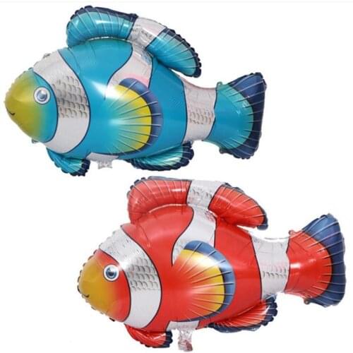 Mini Clownfish Animal Balloon Birthday Decoration Dole Shark Lobster Octopus Ocean Theme Party Decoration Childrens Day Toys