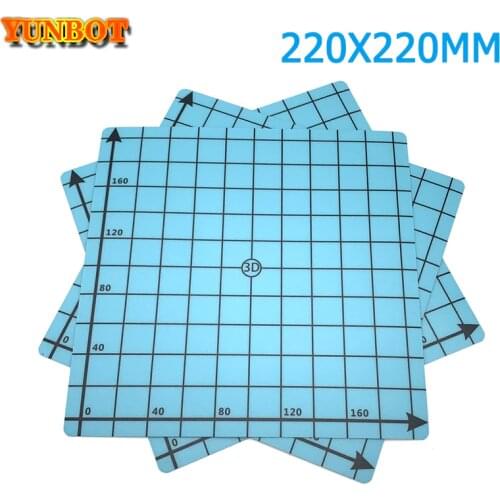1pcs 220x220mm Coordinate Printed Heated Bed Paper Sticker For Wanhao Anet A8 A6 3D Printer Sticker Build Sheet Plate